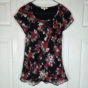 Sung, Alfred Sung, flower pattern top